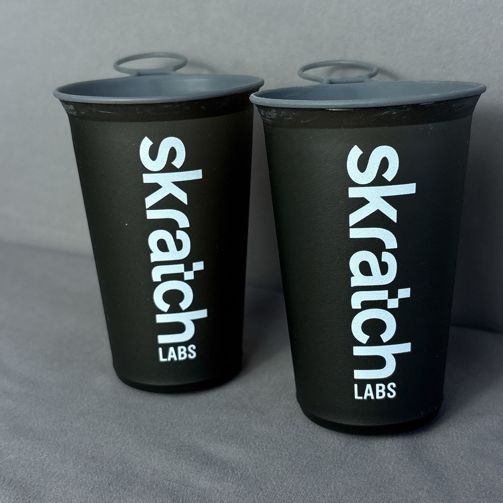 Set Of 2 HydraPak x Skratch Labs Speed Cup Collapsible Race Cup 200ml 6.7 fl oz